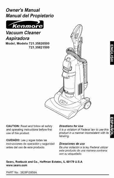 Kenmore Vacuum Cleaner 721_358205-page_pdf